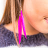 Fashion Week Feather Earrings Image - 1