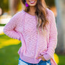 Warm Fuzzy Feelin' Sweater in Pink Image - 1
