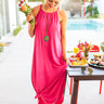 Beachside Beauty Midi in Hot Pink Image - 1