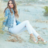 California Crushing Distressed Denim Jacket Image - 1