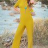 The Palm Springs Jumpsuit In Lime Punch Image - 1