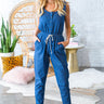 Girl On The Go Chambray Jumpsuit Image - 1