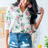 Live A Little Floral Top Image - 1