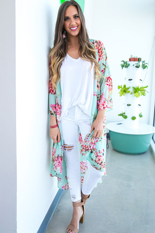 Botanical Garden Brunch Overlay in Mint Image - 1