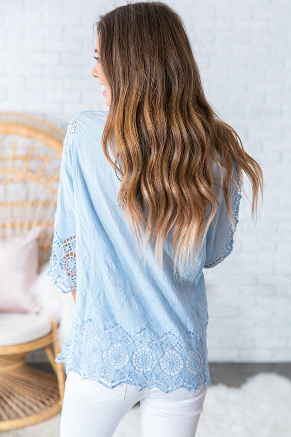 Call Me Darling Crochet Shift Top Image - 4