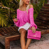 Eye Candy Tunic Sweater in Bubble Gum Pink Image - 1