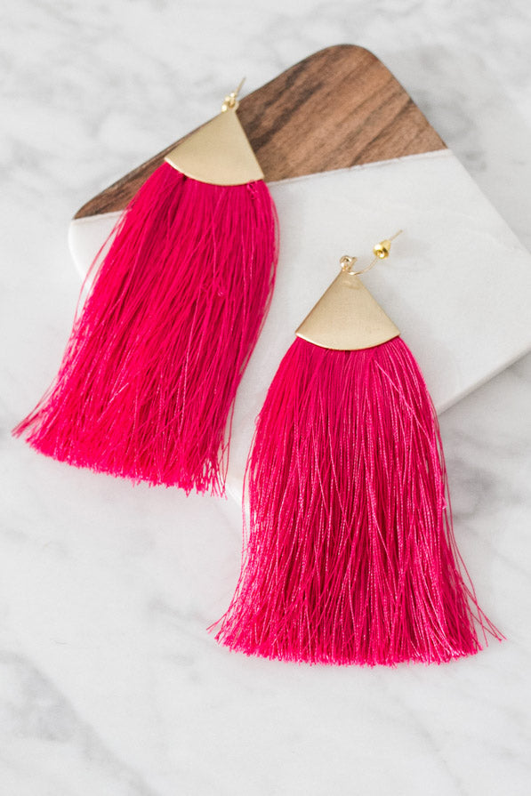 Malibu Moment Tassel Earrings Image - 1