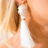 Havana Nights Hottie Tassel Earrings In White Image - 1