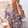 Oh So Swept Away Leopard Shift Top in Blush Image - 1