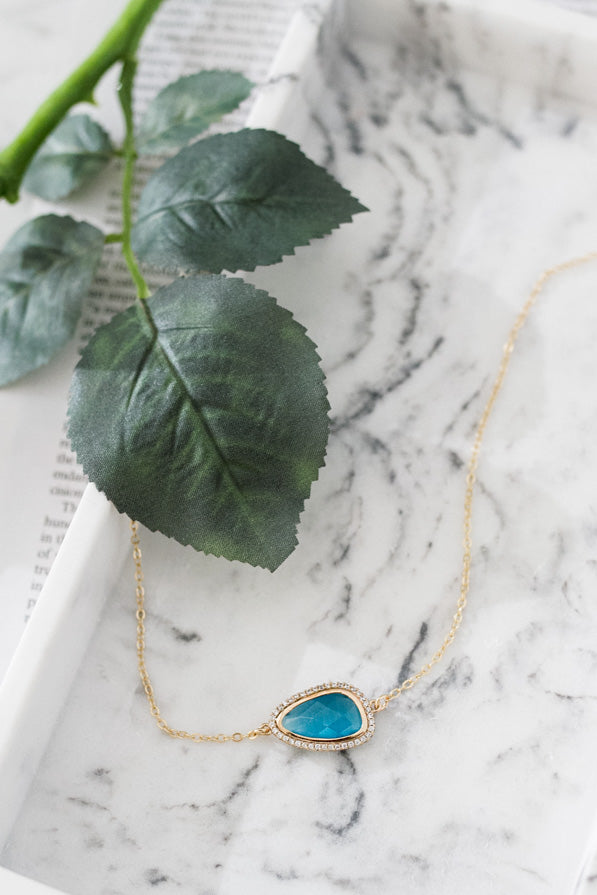 Mimosa Morning Necklace In Blue