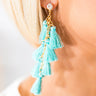 Sweet Serendipity Tassel Earrings In Turquoise Image - 1