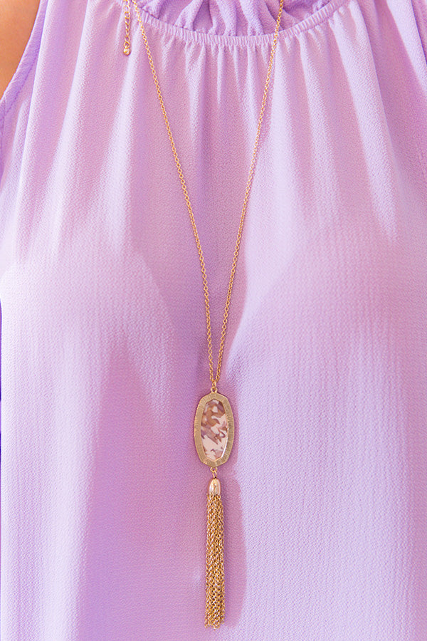 Meant To Be Tassel Necklace Image - 1