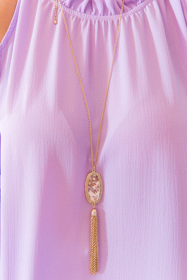 Meant To Be Tassel Necklace