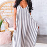 Total Babe Stripe Maxi in Black Image - 1