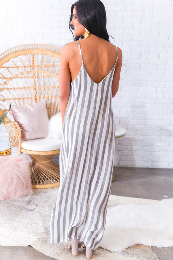 Total Babe Stripe Maxi in Black Image - 4