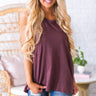 Keywest Sunset Shift Tank In Maroon Image - 1