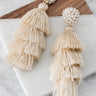 Bahama Beach Days Tassel Earrings In Birch Image - 1