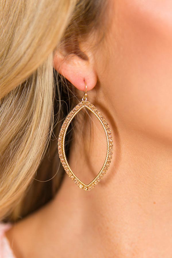 Keep It Exclusive Earrings In Champagne Image - 1