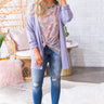 Cappuccino Kisses Knit Cardigan in Lavender Image - 1