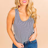 Traveling Chic Stripe Shift Tank in Navy Image - 1