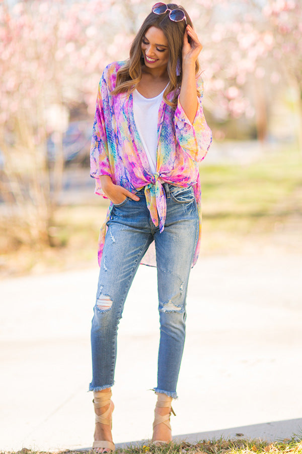 Cotton Candy Skies Snake Print Overlay Image - 1