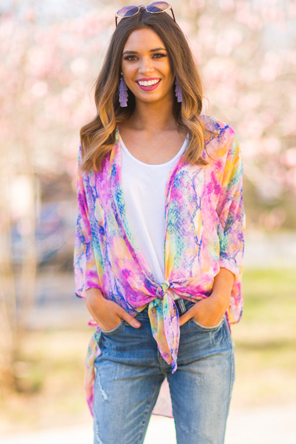 Cotton Candy Skies Snake Print Overlay Image - 2