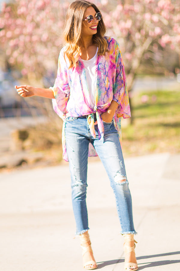 Cotton Candy Skies Snake Print Overlay Image - 3