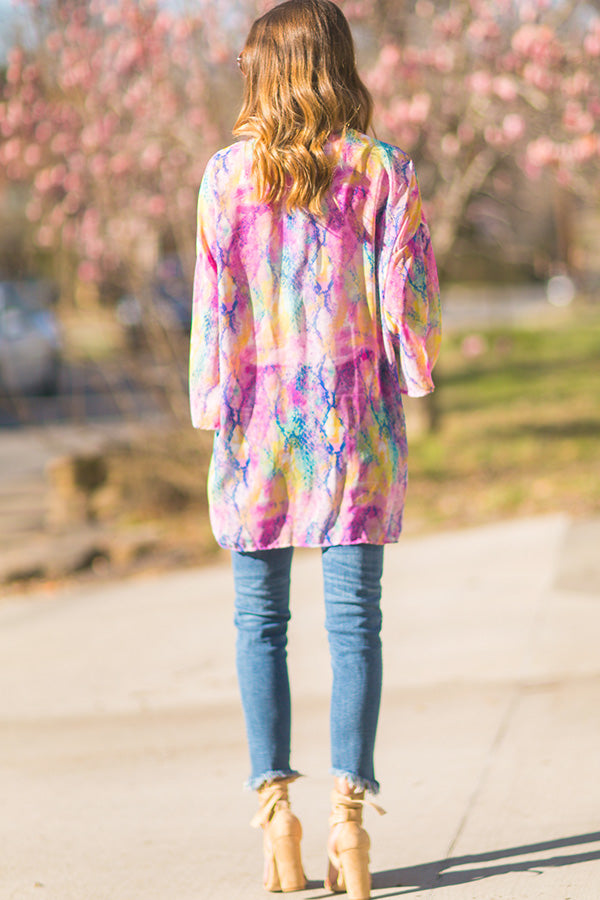 Cotton Candy Skies Snake Print Overlay Image - 5