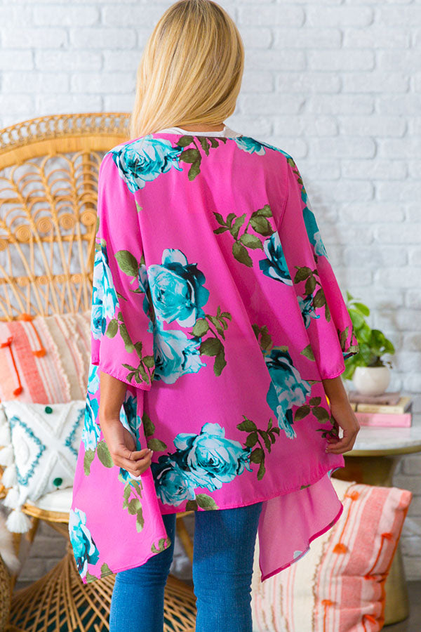 Major Moment Floral Overlay in Hot Pink • Impressions Online Boutique