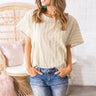 Breezy Babe Stripe Shift Top in Lime Punch Image - 1