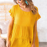 Laguna Vibes Shift Top in Mustard Image - 1