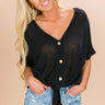 It's In The Details Pointelle Top in Black Image - 1