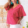 Newport Nautical Shift Top in Red Image - 1