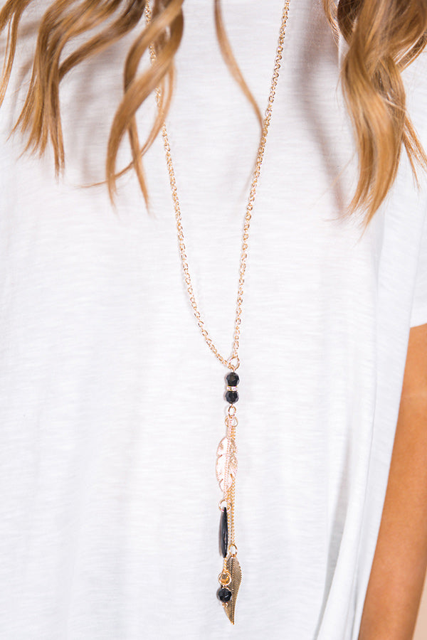 Simply Charming Necklace in Black