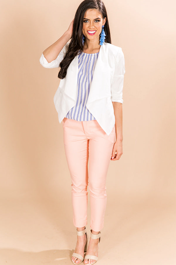 Girl Boss Blazer in White Image - 3