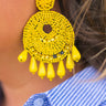 Sunshine Crush Earrings In Yellow Image - 1