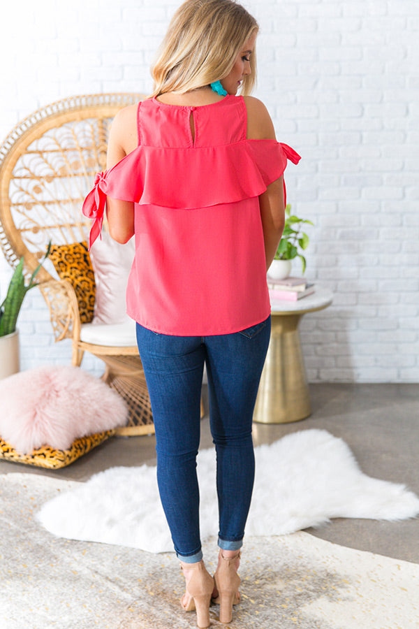 Rose All Day Shift Top in Raspberry Image - 4