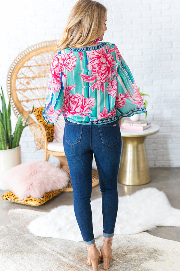 Juniper Floral Shift Top Image - 5