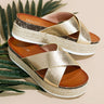 The Laguna Espadrille In Gold Image - 1