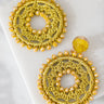 Pretty In Panama Earrings In Mustard Image - 1