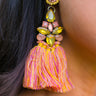 Poolside Cocktail Earrings In Apricot Image - 1