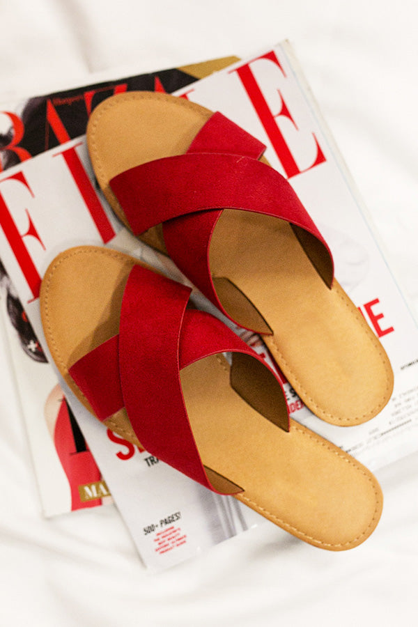 The Reese Sandal In Red Image - 1