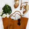 Concert Series Tote Bag In Camel Image - 1