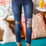 Coronado Beach Distressed Ankle Skinny Image - 1