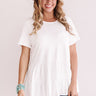 Brunch and Bubbly Shift Top in White Image - 1