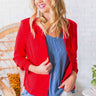 Office Goals Blazer in Red Image - 1