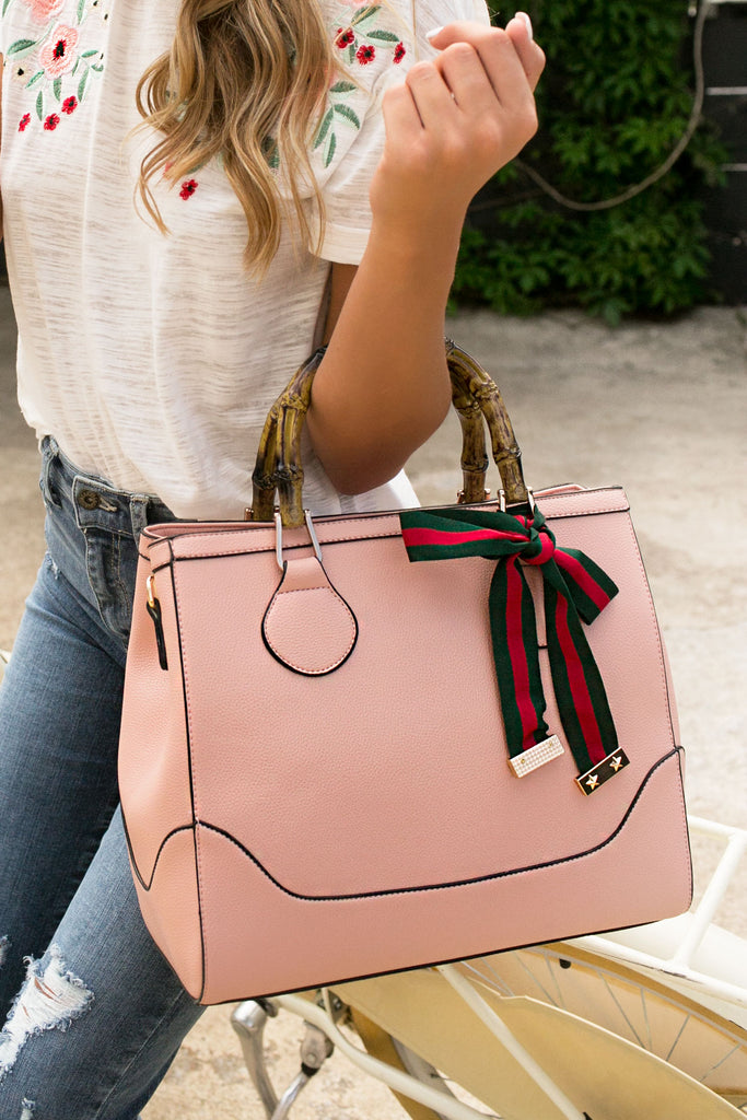 Shopping In Tribeca Tote in Pink
