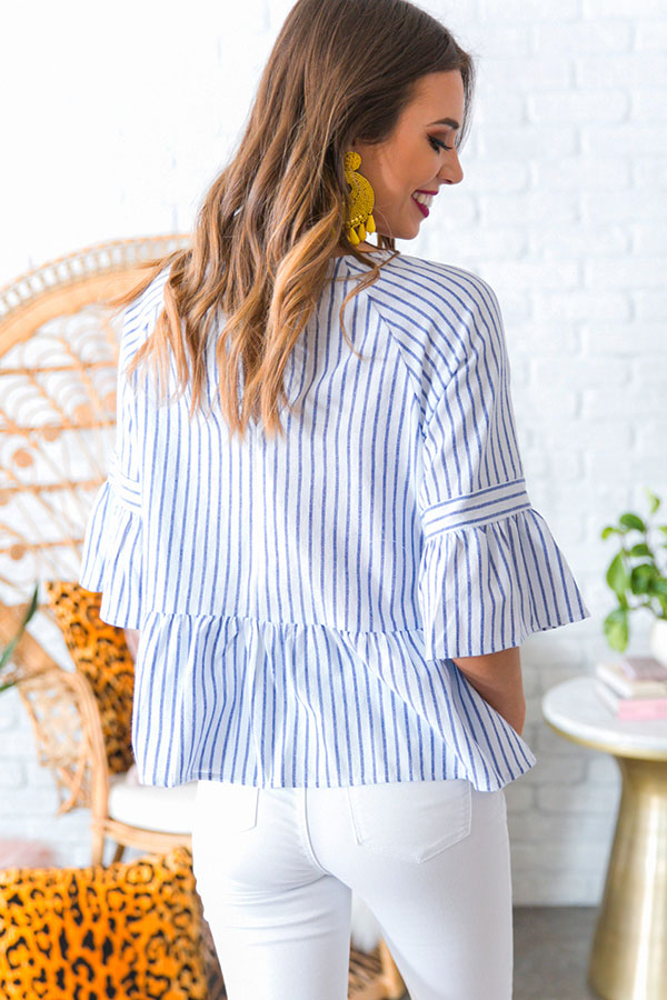 Beach Babe Stripe Shift Top Image - 4