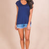 Margarita Babe Shift Tee in Navy Image - 1