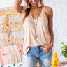Margarita Babe Racerback Tank in Nude Image - 1